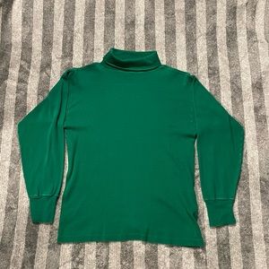 Green turtleneck
